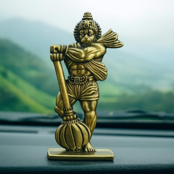 Buy Hanuman Car Dashboard Idol Online | Metal Murti for Protection & Vastu