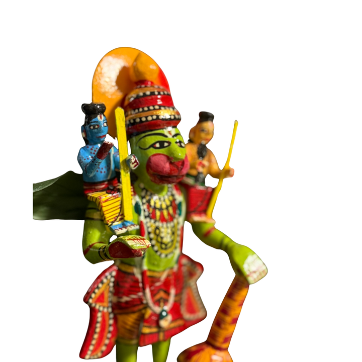 Hanuman with Ram & Lakshman