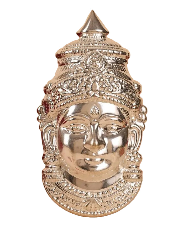 German Silver Devi Face for Varalakshmi Vratham
