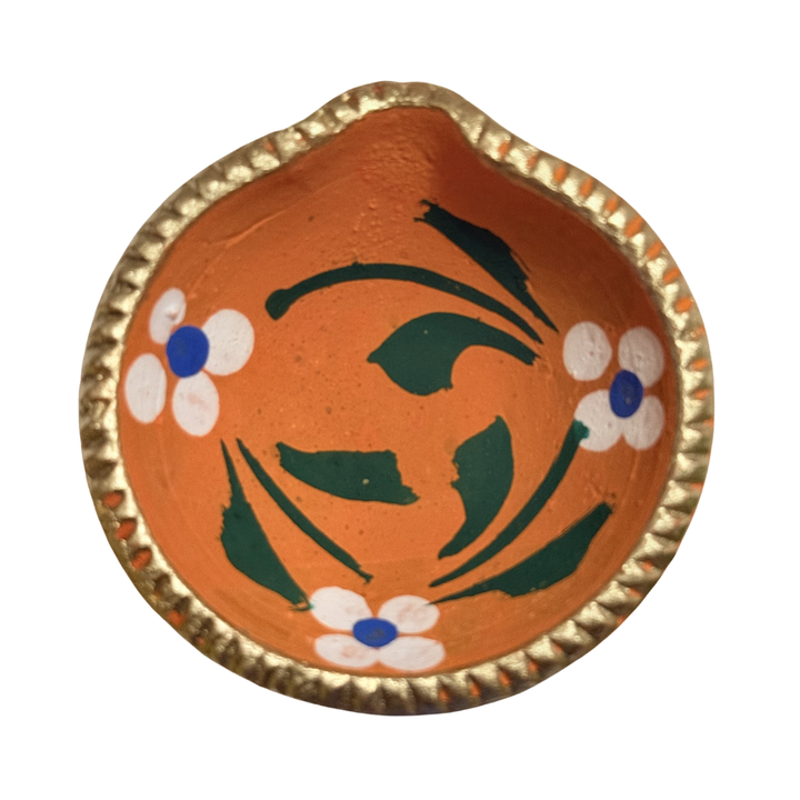 Hand-Painted Terracotta Diyas