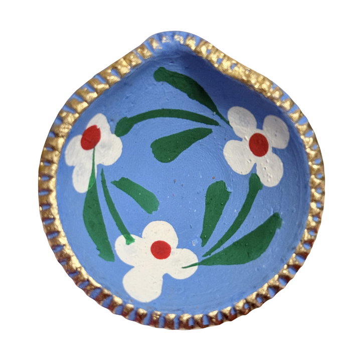 Hand-Painted Terracotta Diyas