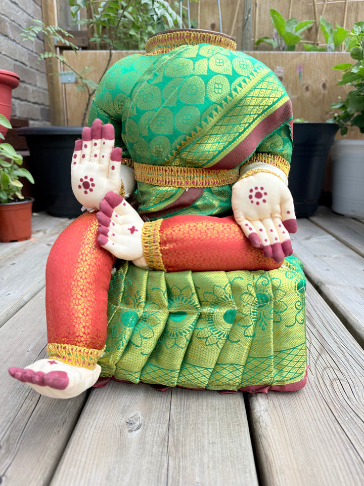 Varalakshmi Amman Idol with Red & Green Saree