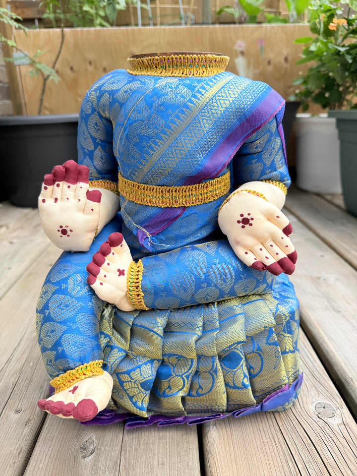 Varalakshmi Amman Idol with Blue Saree