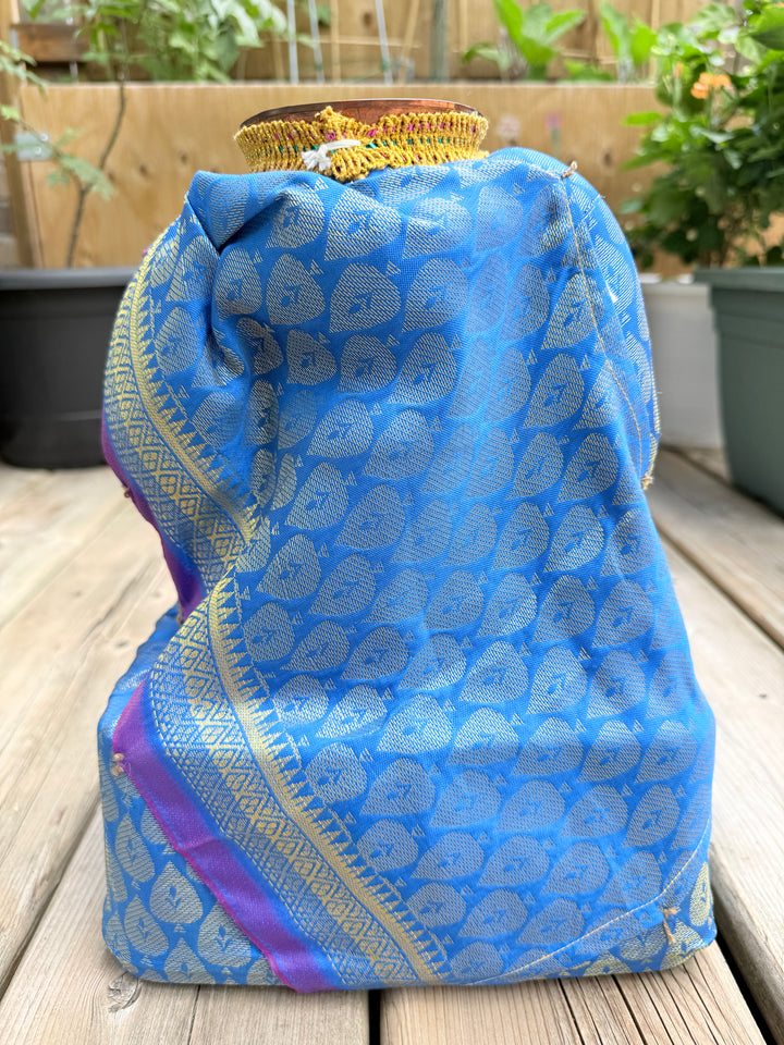 Varalakshmi Amman Idol with Blue Saree