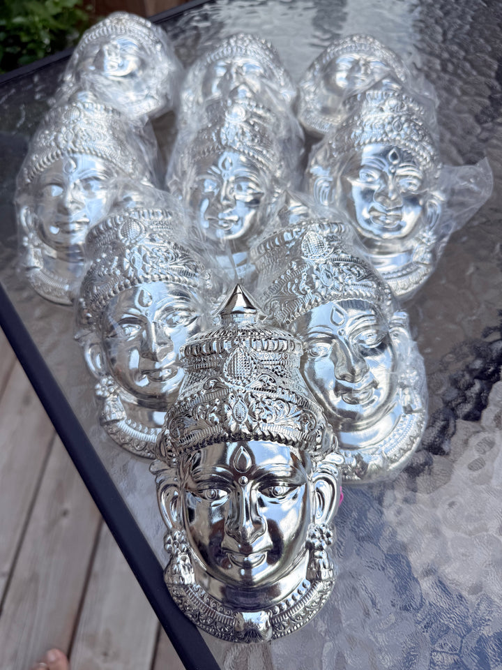 German Silver Devi Face for Varalakshmi Vratham