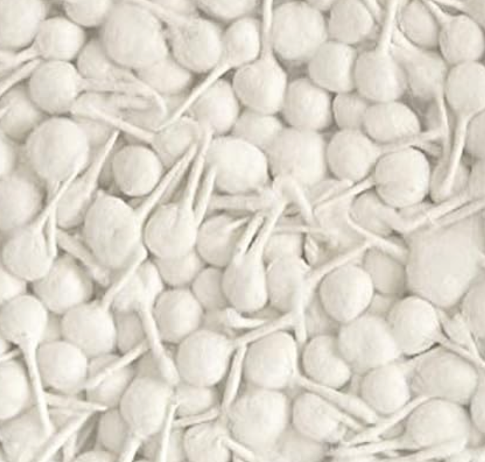 పత్తి వత్తులు (Patti Vattulu) | रूई बत्ती (Rui Batti) | திரி (Thiri) | Cotton Wicks for Lamp – White