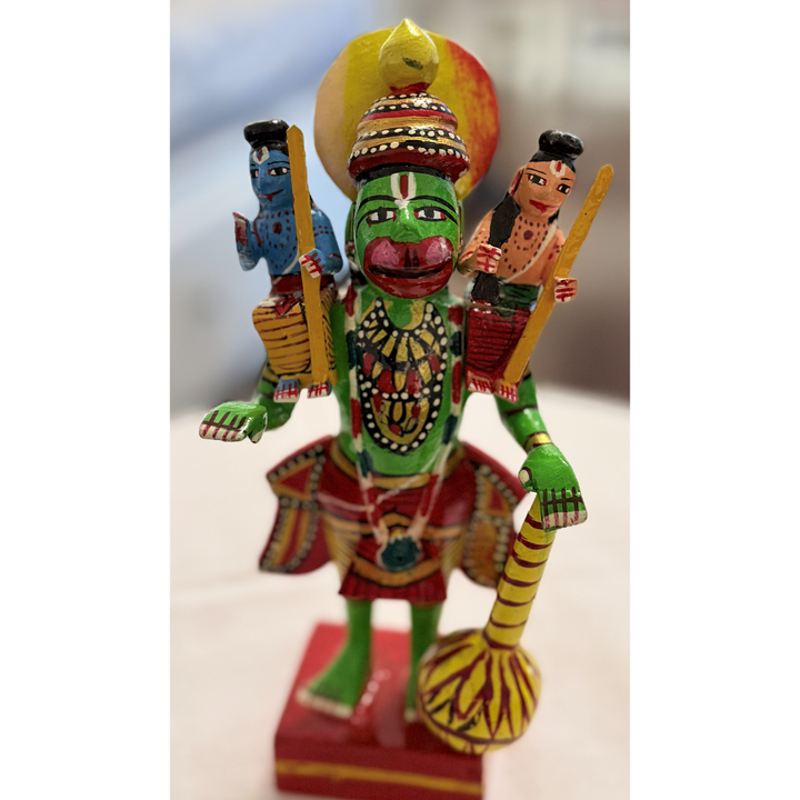 Hanuman with Ram & Lakshman