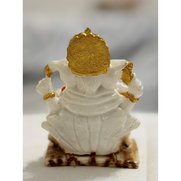 Small White Ganpati Idol