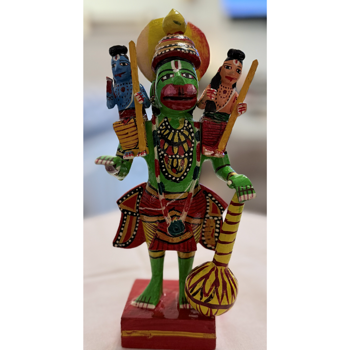 Hanuman with Ram & Lakshman